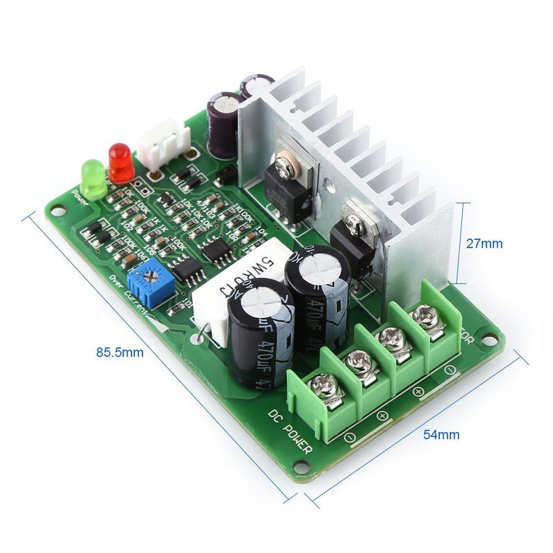 [Australia - AusPower] - PWM DC Motor Speed Controller, 12V/24V/36V Regulator Potentiometer Overload Protector Motor Speed Control Board 15A 