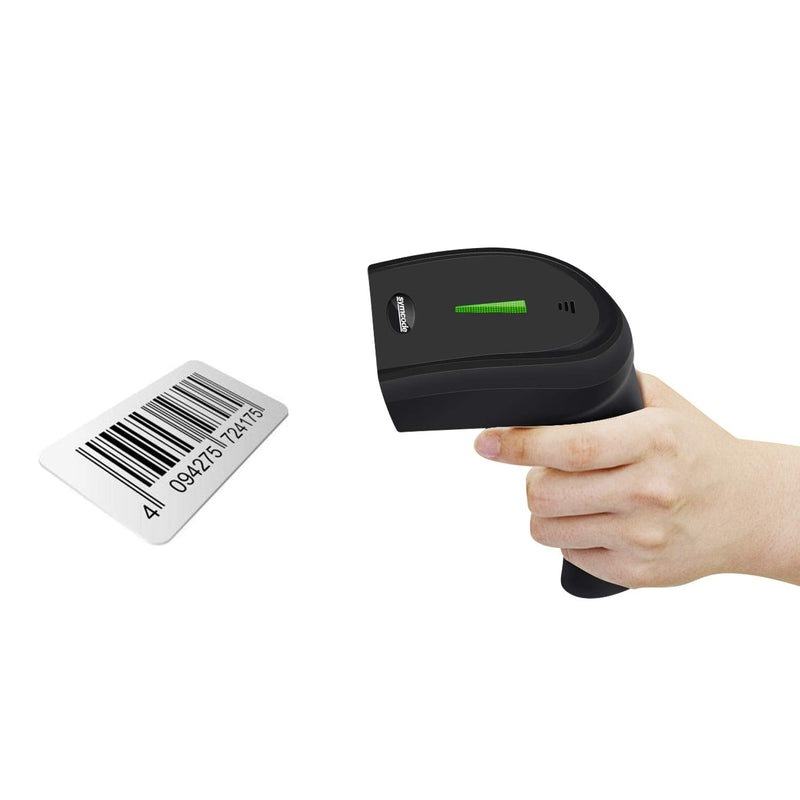 [Australia - AusPower] - 2D Wireless Barcode Scanner,Symcode QR PDF417 Bar Code Reader Long Transfer Distance Computer Cell Phone Screen Scan 