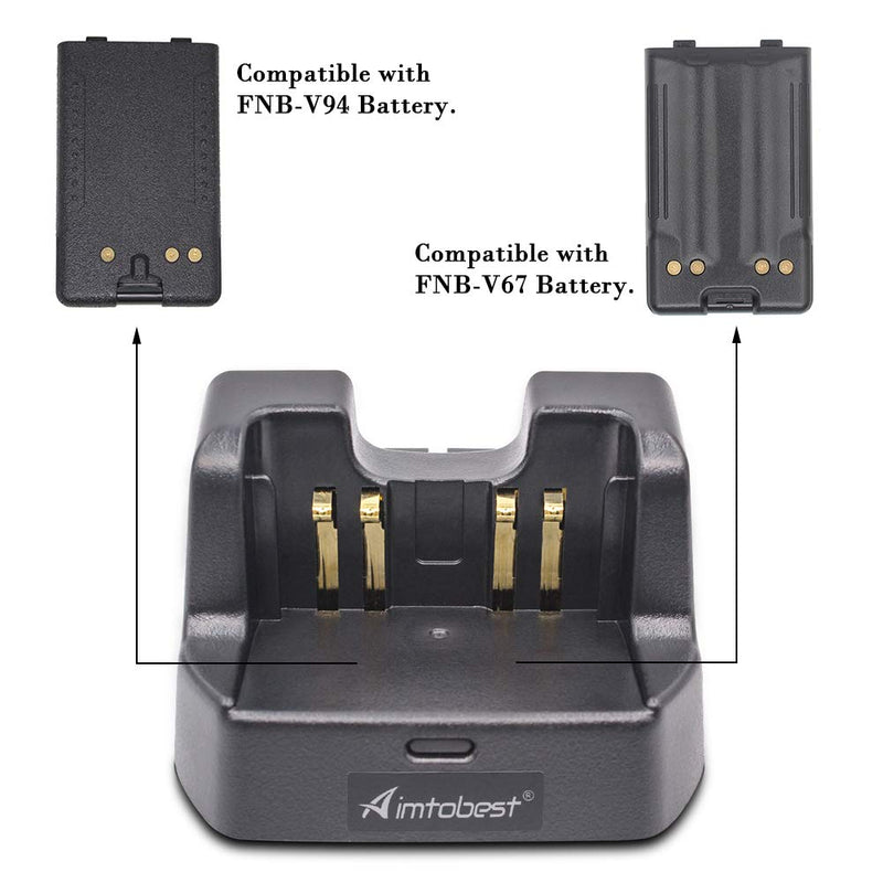 [Australia - AusPower] - CD-47 Charger Compatible for Yaesu Vertex FT-60R FT60R FT-60 FT60 VX-231 VX-160 VX-150 VX-180 VXA-220 FT-270R HX270 HX270S HX370S Radio FNB-V94 FNB-83 FNB-83H FNB-V106 FNB-V67LI FNB-V67 