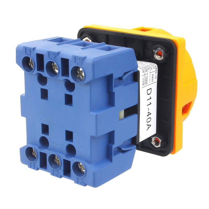 [Australia - AusPower] - Electrical Buddy Universal Switch 2 Position 3 Phase Panel Rotary Selector Changeover Switch GLD11 40A AC 690V 40A 