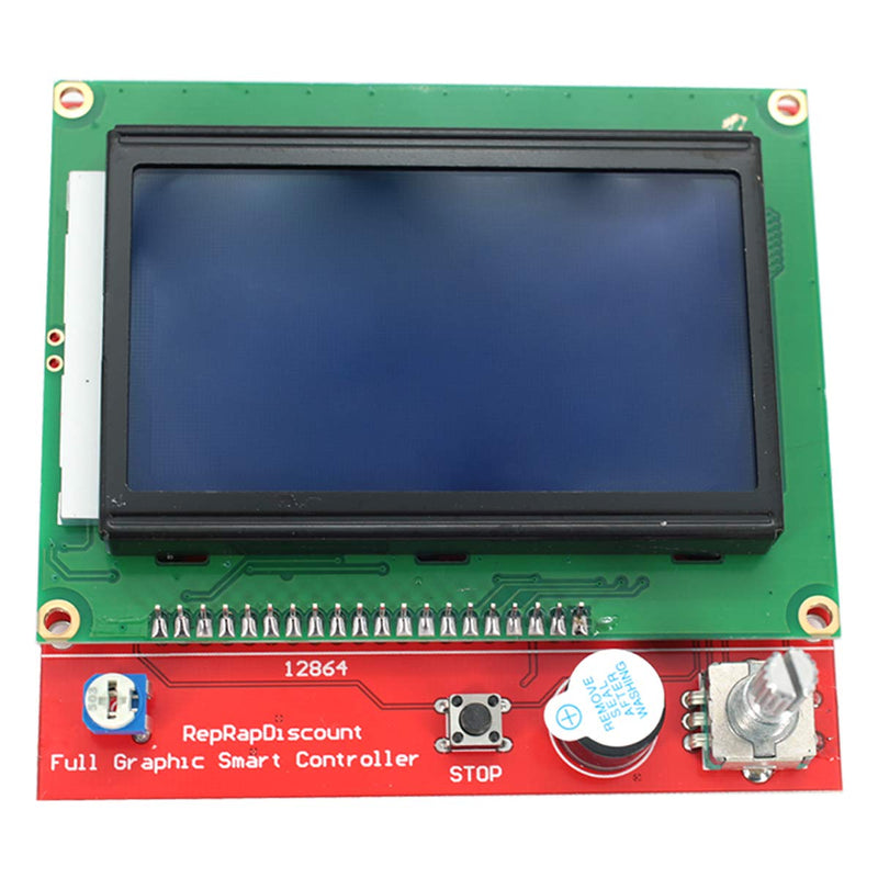 [Australia - AusPower] - DEVMO LCD 12864 Version Graphic Smart Display Controller Module Board with Adapter and Cable Compatible with RAMPS 1.4 Reprap 3D Printer Kit Mendel Prusa Ar-duino 