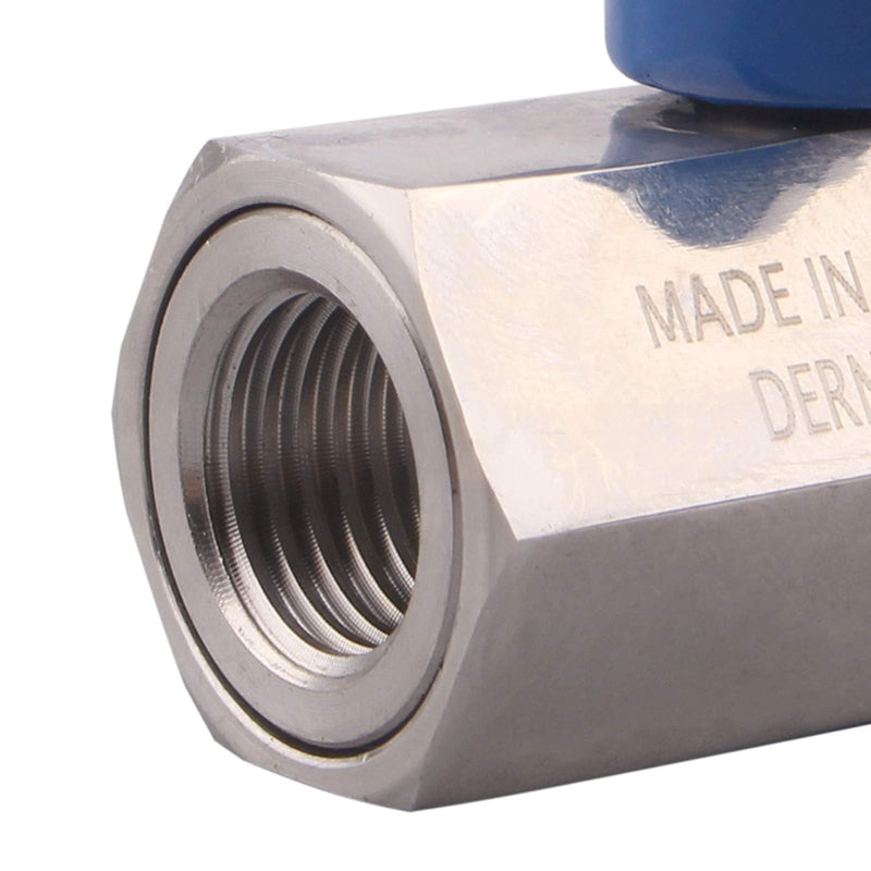 [Australia - AusPower] - DERNORD Stainless Steel Mini Ball Valve NPT Thread (1/4" Female&Male) 1/4 Inch Pack of 1 