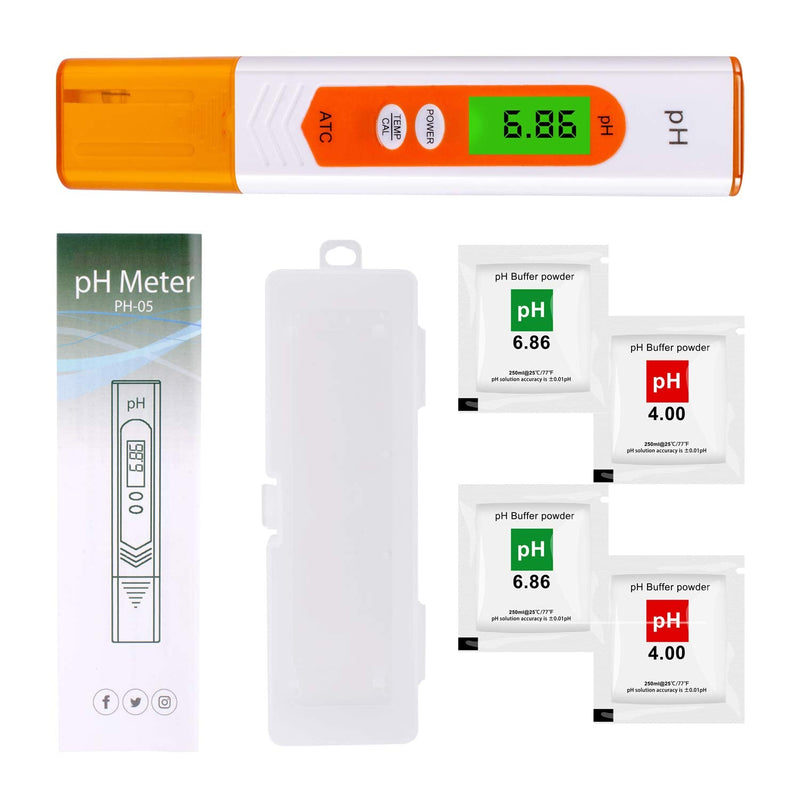 [Australia - AusPower] - pH Meter, pH Tester Digital for Drinking Water Hydroponic Aquarium and Pool by Earabella gold 