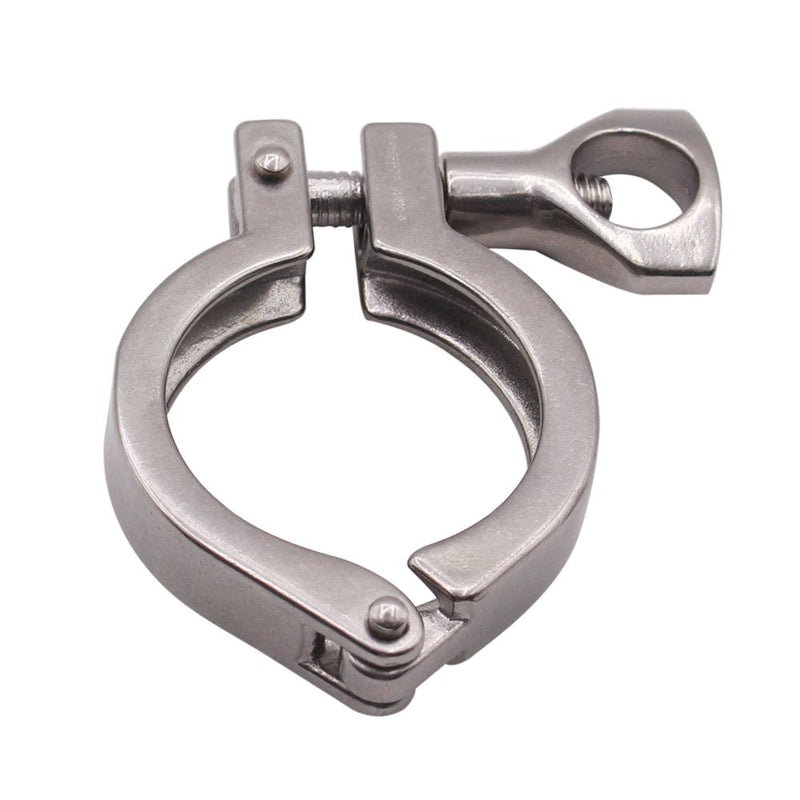 [Australia - AusPower] - DERNORD Stainless Steel Tri-clamp (Tri-Clover Clamp) + 2 Pcs SUS304 Sanitary Pipe Weld Ferrule + FKM Gasket (1 Inch) 1 Inch 