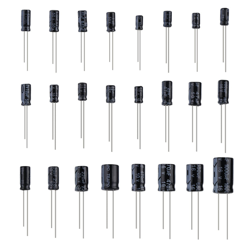 [Australia - AusPower] - OCR 24Value 500pcs Electrolytic Capacitor Assortment Box Kit Range 0.1uF－1000uF 