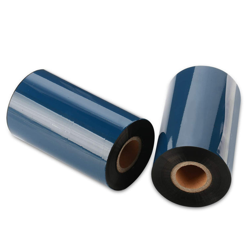 [Australia - AusPower] - CYTTR Thermal Transfer Ribbon - Premium Resin-Enhanced Wax - 4.33" x 984" (110mmx300mm) 1 Inch core Ink Outside Compatible for Zebra Datamax Sato TT Printers (1 Roll) 