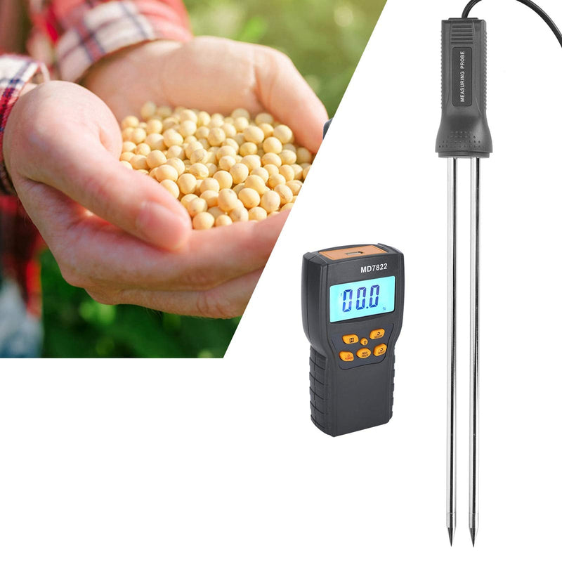 [Australia - AusPower] - Digital Moisture Meter, Large‑Screen Moisture Testing Device, LCD for Coffee Beans Rice Wheat Corn 