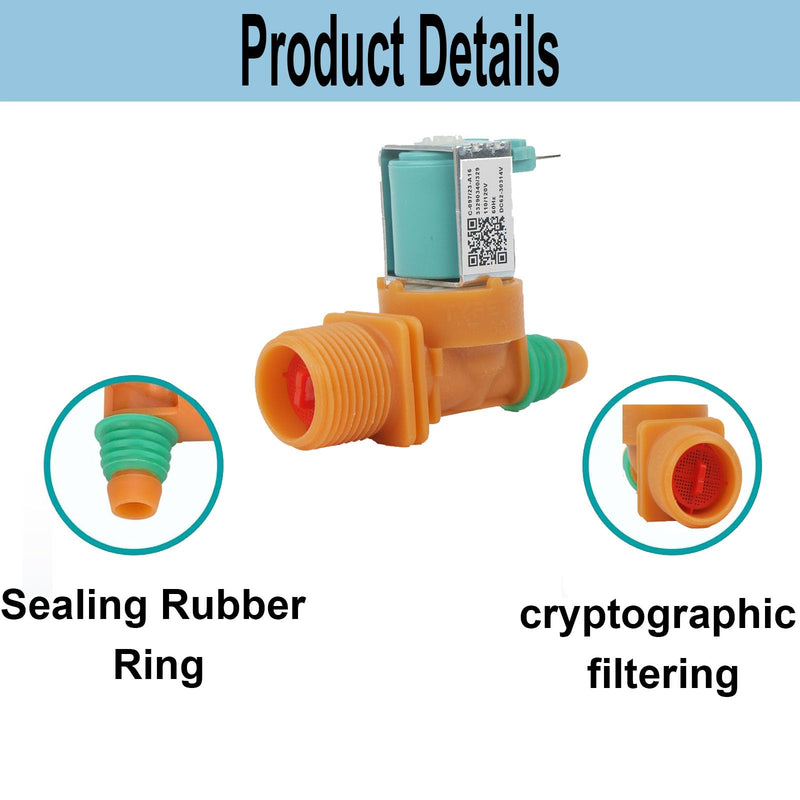 [Australia - AusPower] - DC62-30314V Cold Water Inlet Solenoid Valve for Samsung Washer WA40J3000AW/A2-0001, WA40J3000AW/A2-0011, WA40J3000AW/A2-0012 Replacement Part 3992464 AP5966634 PS11719664 EAP11719664 