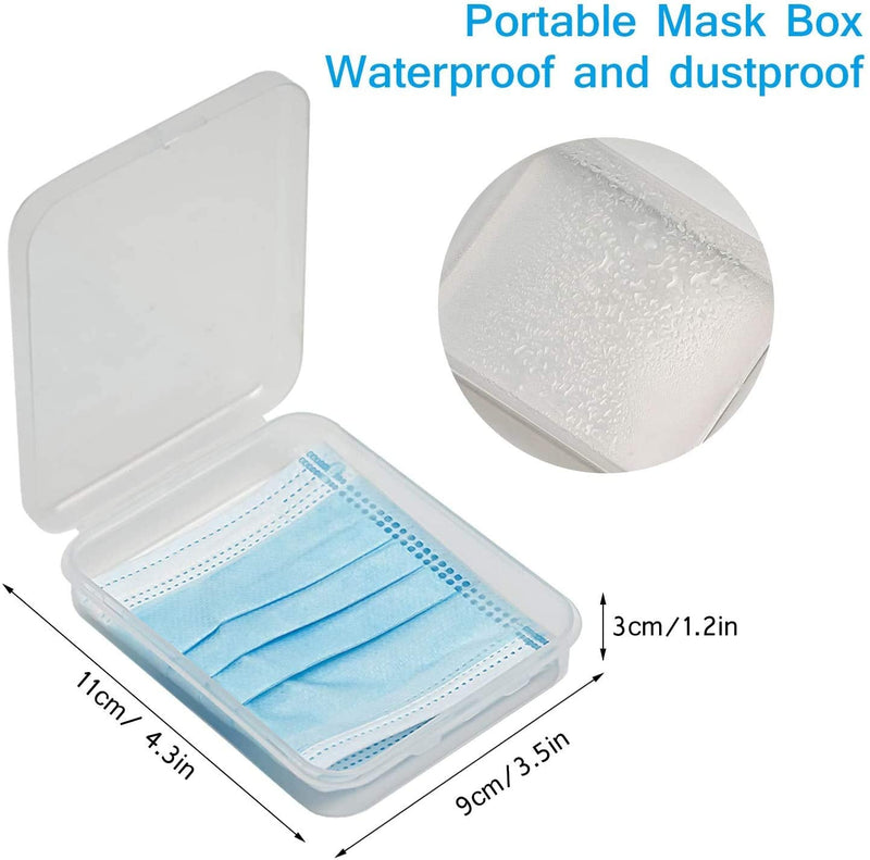 [Australia - AusPower] - 5 Pack Storage Box Portable Mask Case Hygiene Storage Bag Organizer for Recyclable Style 1 