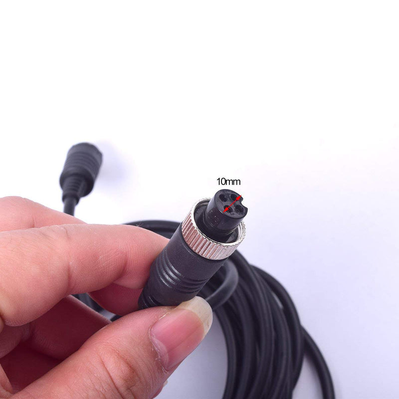 [Australia - AusPower] - 16FT 5M EKYLIN Car Video Extension Cable 4-Pin Aviation Waterproof Shockproof for CCTV Rearview Camera Truck Trailer Camper Bus Motorhome Vehicle Backup Monitor System 5m/16ft 