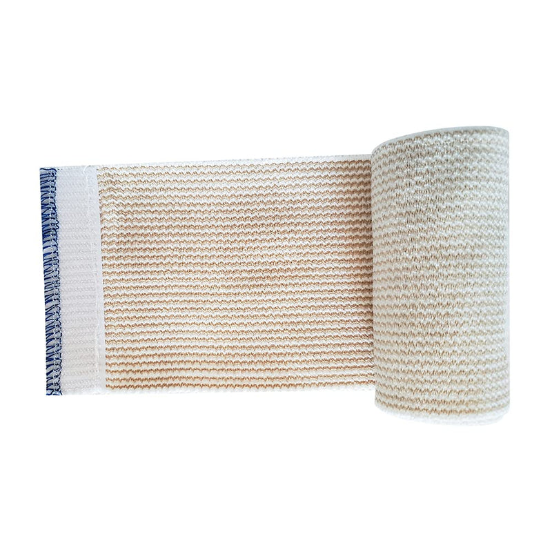 [Australia - AusPower] - SPA SLENDER 4-inch – Sports - Hook Loop Closure – Non-Latex Bandage Elastic Wrap - Compression - Injuries - Support – 6 pcs Washable 4 inches Wide Elastic Bandage – up to 15 ft Stretched 4" Wide 6 Pack 