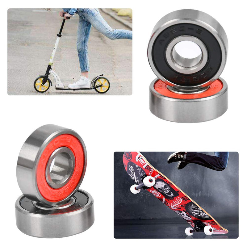 [Australia - AusPower] - TIMESETL 20 Pack 608-2RS Ball Bearings, Double Rubber Sealed Miniature Deep Groove 608RS Bearings for Skateboards, Inline Skates, Scooters, Roller Blade Skates, 8 x 22 x 7mm 