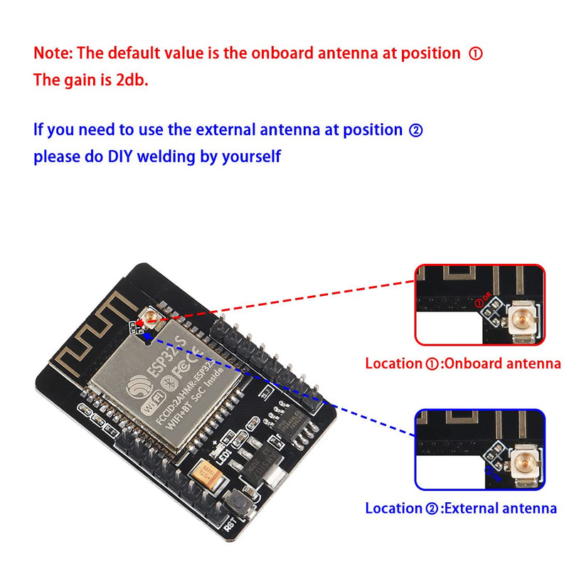 [Australia - AusPower] - AITRIP 2 Pieces ESP32-CAM WiFi Board ESP32-CAM-MB Micro USB to Serial Port CH340G with OV2640 2MP Camera Module Compatible with Arduino IDE Arduino Raspberry Pi 2 Pieces ESP32-CAM-MB 