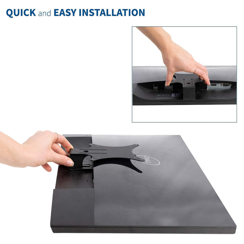 [Australia - AusPower] - VIVO 2 Quick Attach VESA Adapters Designed for Dell Monitors S2218, S2318, S2319, S2418, S2419H, S2718, S2719, SE2419H, and More with Dual Monitor Desk Mount for 13 to 27 inch Screens 
