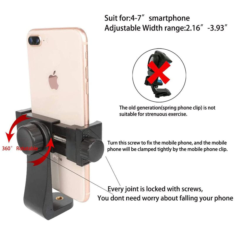 [Australia - AusPower] - Pellking Mobile Phone Chest Mount Harness Strap Holder Cell Phone Clip Action Camera POV for Samsung iPhone Plus etc 