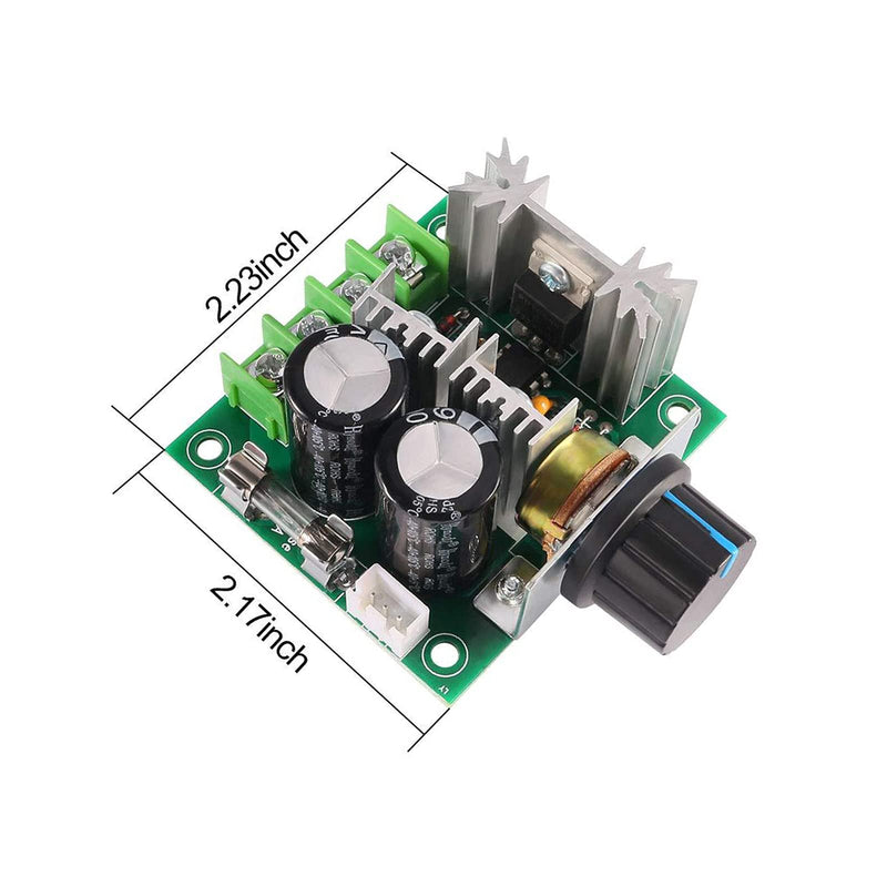 [Australia - AusPower] - Sipytoph 2 Pack 10A 12V-40V DC Motor Speed Controller 12V 24V PWM Variable Speed Regulator Governor Switch With Speed Control Knob for Arduino 