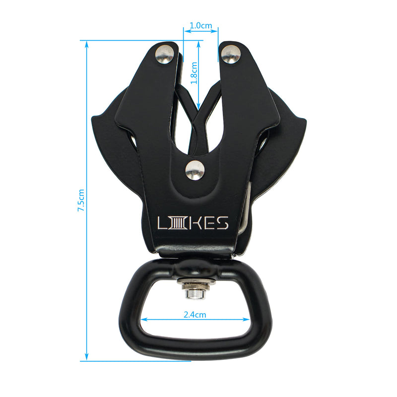 [Australia - AusPower] - LIIIIIIKES Small Frog Clip?Heavy-Duty Quick Release and Locking Dog Leash Buckle for Linking Pet Collar (Square) square 