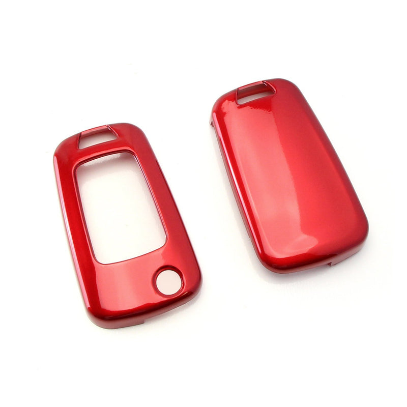 [Australia - AusPower] - iJDMTOY Exact Fit Glossy Red Smart Key Fob Shell Cover Compatible With Chevrolet GMC 3 4 or 5 Buttons Folding Key Fob (Camaro Cruze Malibu SS Spark Volt, etc) 