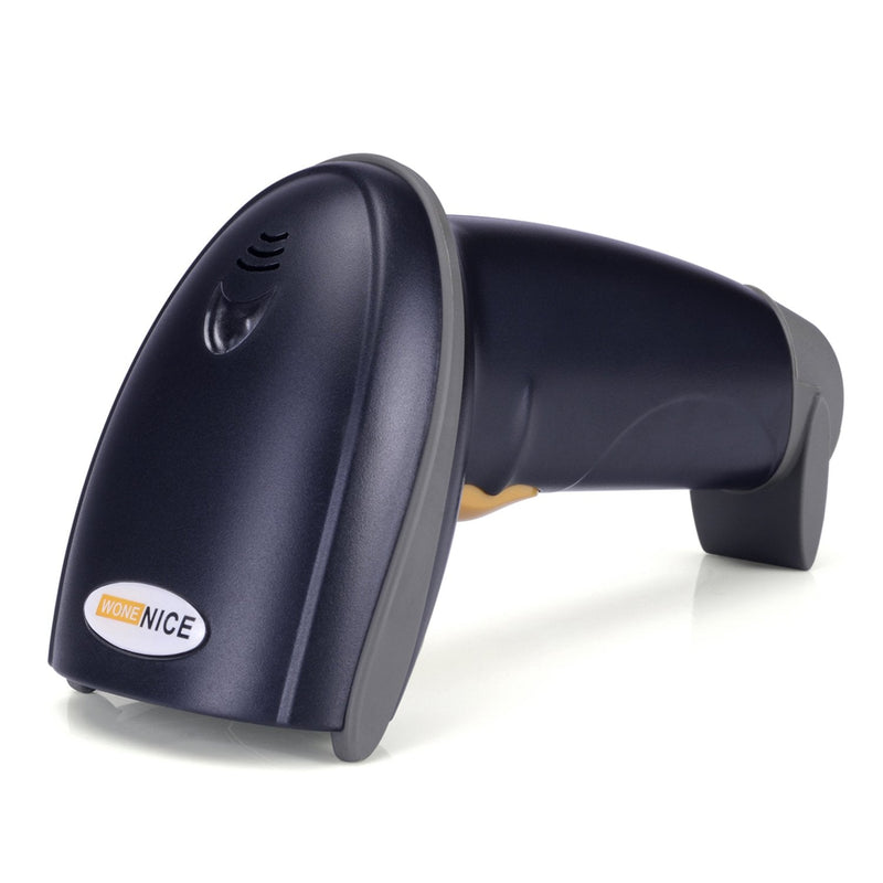 [Australia - AusPower] - WoneNice USB Laser Barcode Scanner Wired Handheld Bar Code Scanner Reader Black 
