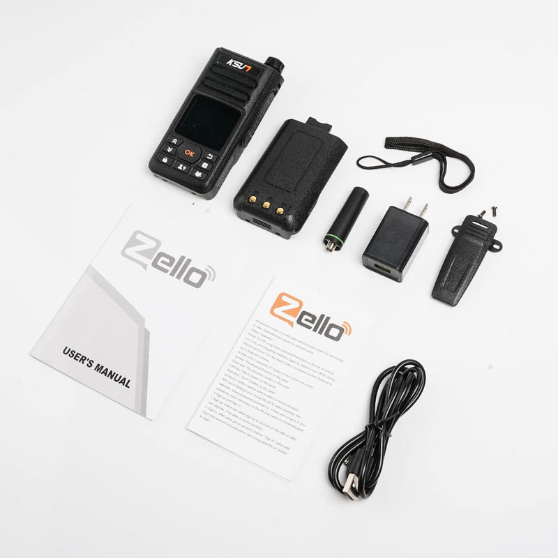 [Australia - AusPower] - KSUN Walkie Talkie Phones Zello PTT Button APP WiFi Mobile Radio 4G Network 100 Miles Long Range GPS Android ZL18 
