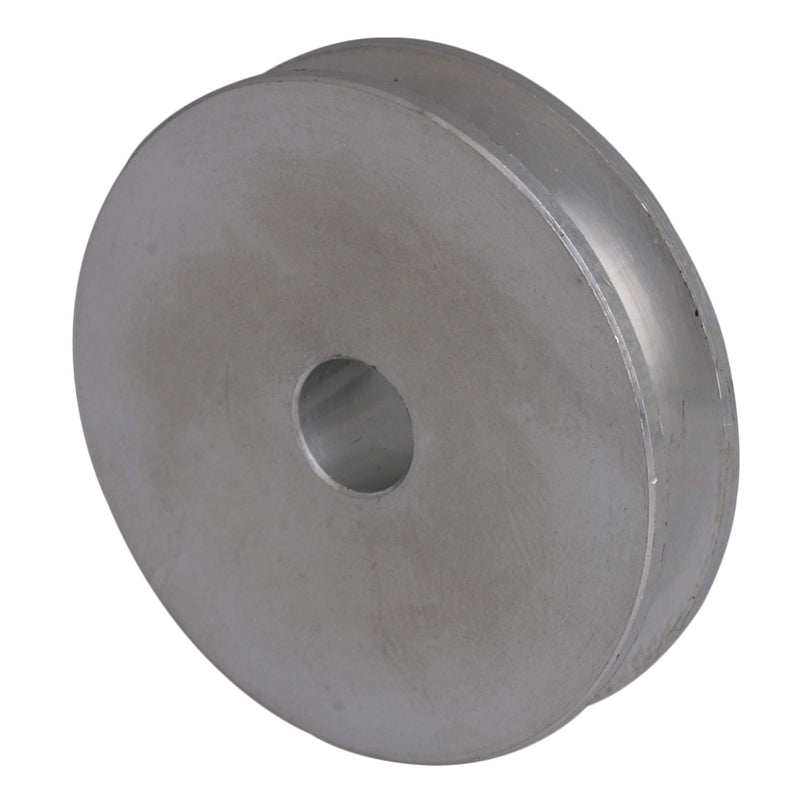 [Australia - AusPower] - BQLZR 41x16x8MM Silver Aluminum Alloy Single Groove 8MM Fixed Bore Pulley for Motor Shaft 3-5MM PU Round Belts 