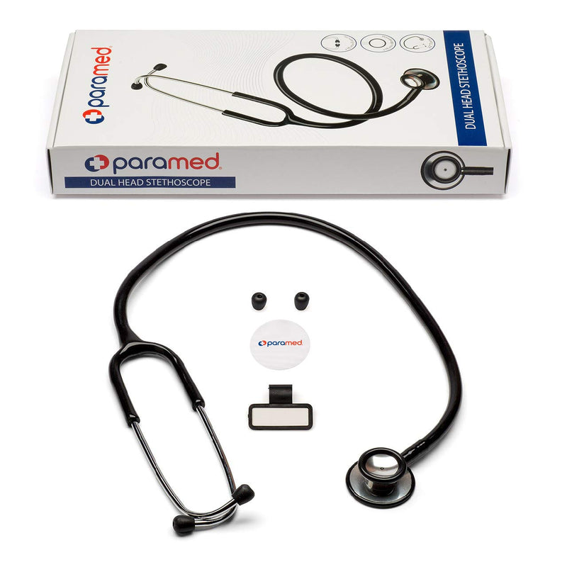 [Australia - AusPower] - PARAMED Stethoscope - Classic Dual Head Cardiology for Medical, Clinical and Home Use by Paramed - Suitable for Men Women Nurse Pediatric Infant - 22 inch 