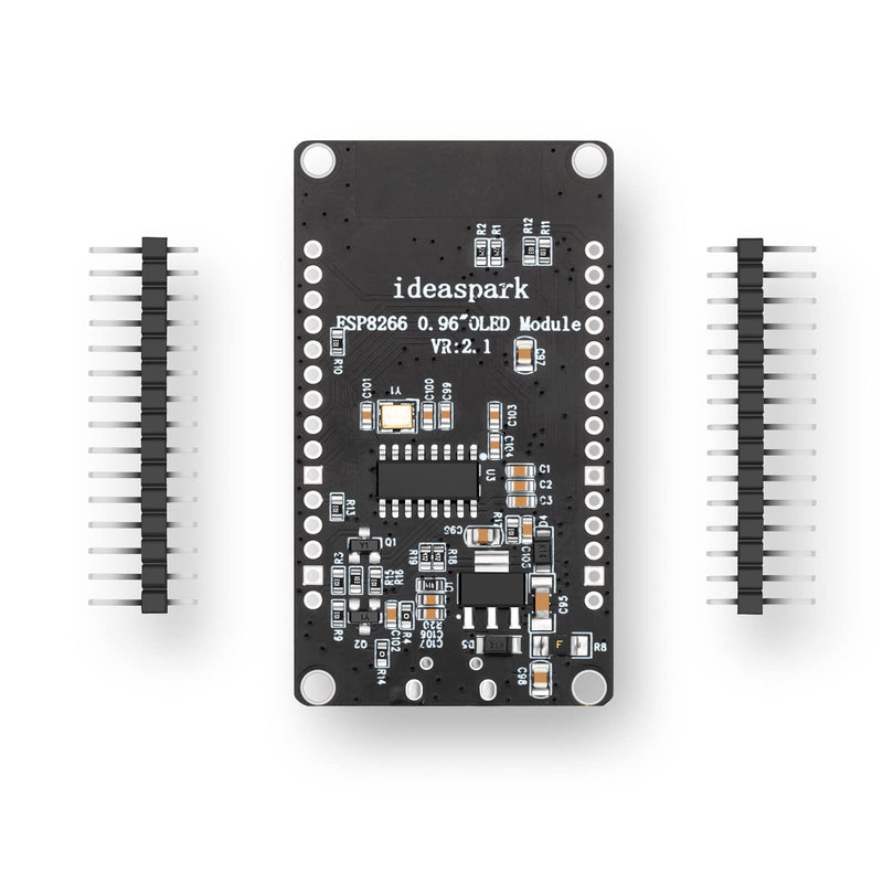 [Australia - AusPower] - NodeMCU ESP8266 Development Board with 0.96 Inch OLED Display, CH340 Driver, ESP-12E WiFi Wireless Module, and Micro USB Works Great for Arduino IDE/Micropython Programming (Pin Header Soldered) 