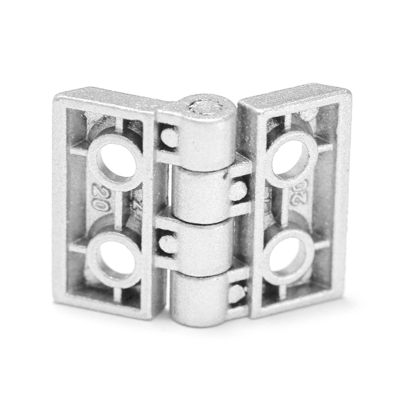 [Australia - AusPower] - Zinc Alloy Hinge Sets ?Door Frame Hinges for 2020 Aluminum Extrusion Profile Slot 6mm?with T-Nuts and Hex Screws Wrench(Pack of 4) 