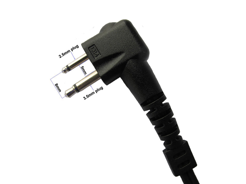 [Australia - AusPower] - bestkong Walkie Talkie Earpiece for Motorola Radio CP200 CP200D PR400 GP88 GP300 P110 CP040 CT150 PRO1150 EP450 SP10 XTN500 2-Wire Covert Surveillance Acoustic Tube Headset PTT Mic 