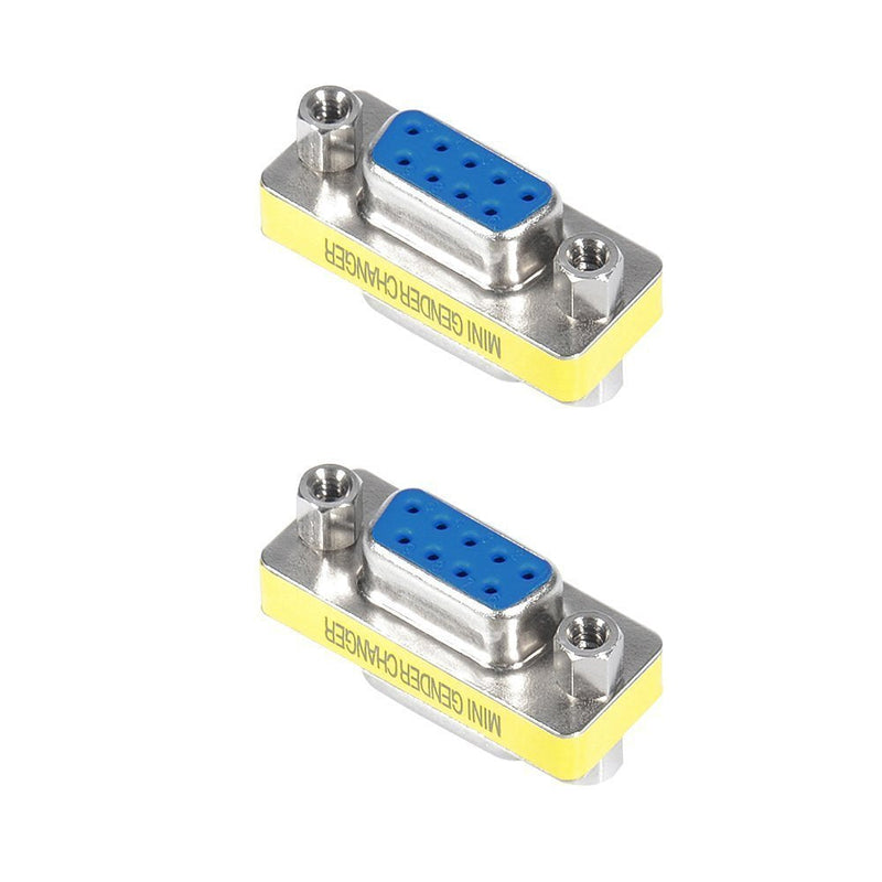 [Australia - AusPower] - Top-Longer Rs232 Serial Cable 9 Pin DB9 Female to Female / Male to Male Gender Changer Coupler Adapter Connector Pack of 4 