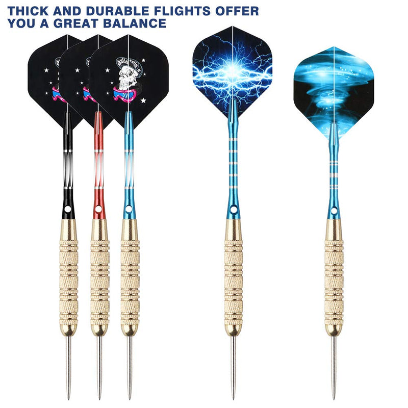 [Australia - AusPower] - Tezoro Dart Accessories Kit Including Aluminum Dart shafts,Dart Flights, Flight Savers, Sharpener, O-Rings -Bulk Pack of 104 Pieces 