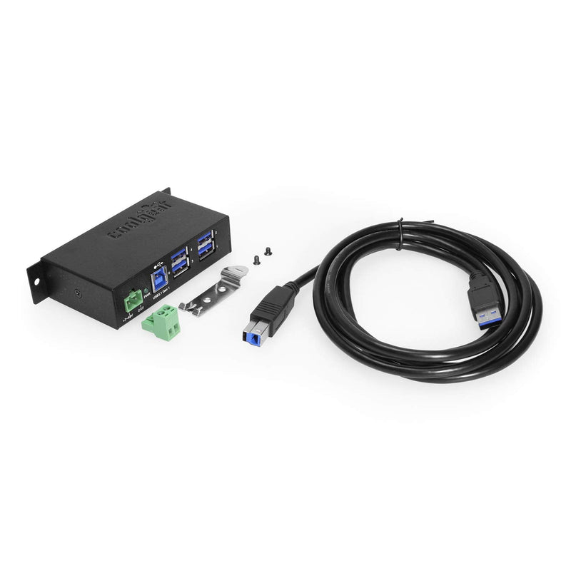 [Australia - AusPower] - Coolgear 4 Port USB 3.2 Gen 1 Powered Hub w/ESD Surge Protection 