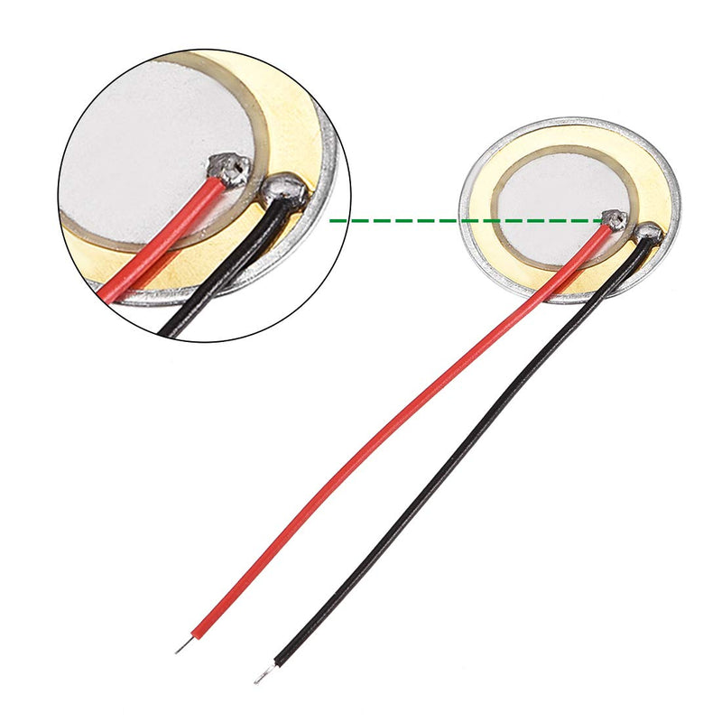 [Australia - AusPower] - uxcell 20 Pcs Piezo Discs 20mm Acoustic Pickup Transducer Microphone Trigger Element CBG Guitar 
