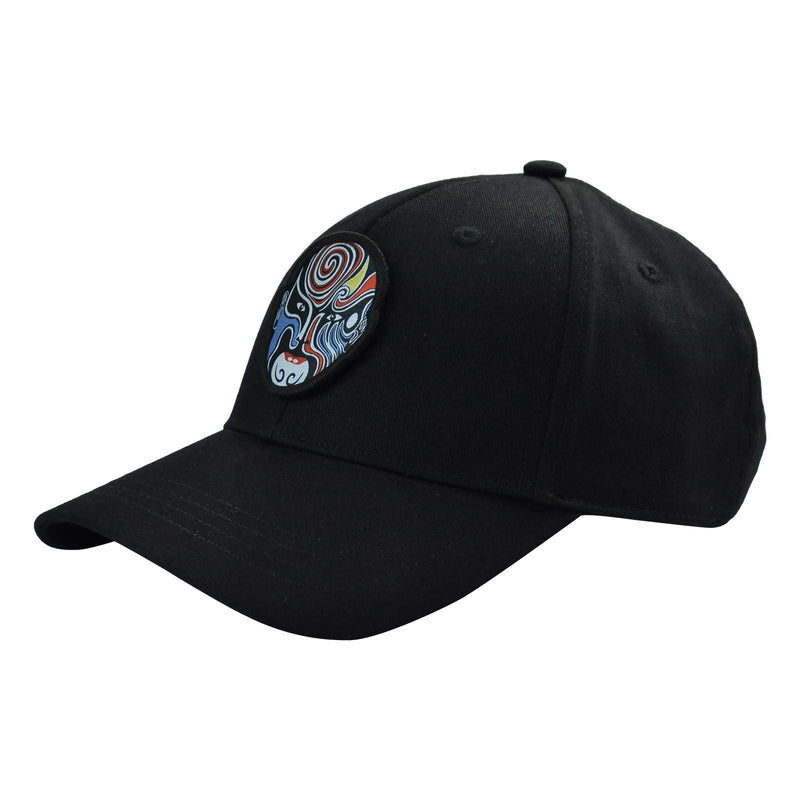 [Australia - AusPower] - DYZD Peking Opera Facial Makeup Woven Patch Baseball Cap Replaceable Hat Patch Colorful 