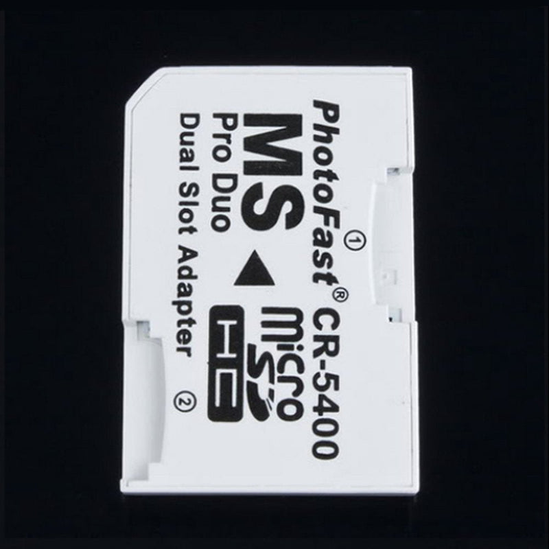 [Australia - AusPower] - Micro SD TF to Memory Stick MS Pro Duo for PSP 1000/2000 / 3000 Card Dual 2 Slot Adapter Converter CR-5400 CR5400 