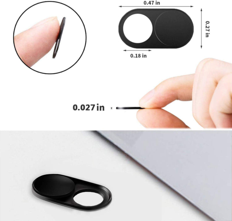 [Australia - AusPower] - COOLOO Webcam Cover Slide, Ultra Thin Metal Magnet Laptop Web Camera Cover Slide Blocker for Computer Smartphone MacBook Pro iMac PC Tablet Notebook Privacy Cover - Not Easy to Fall Off 3.6Pack Magnet 