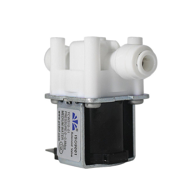 [Australia - AusPower] - Fakerba AC 110V Inlet Water Solenoid Electric Valve - 1/4" High Pressure, Normally Cosed,Quick Connect,(Electric Valve for RO Machine Water Dispenser/Water Purifier,etc) 