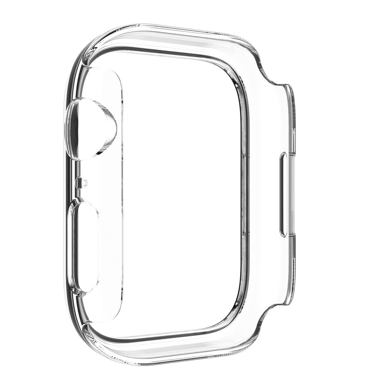 [Australia - AusPower] - [2-Pack] Compatible with Apple Watch Series 7 45mm Case with Tempered Glass Screen Protector, RICHONE Hard PC Bumper Full Coverage Protective Cover (45mm, 2 Clear) 