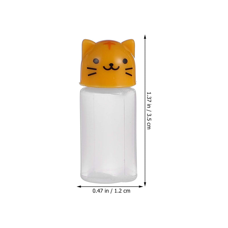 [Australia - AusPower] - YARNOW Bento Soy Sauce Bottle with Dropper Mini Cute Animal Lunch Sauce Case Container Empty Condiment Dispenser for Salad Ketchup Honey Oil Vinegar 