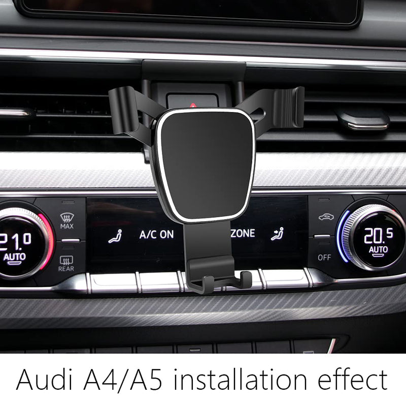 [Australia - AusPower] - LUNQIN Car Phone Holder for 2017-2022 Audi A4 S4 A5 S5 Auto Accessories Interior Decoration Mobile Cell Phone Mount 