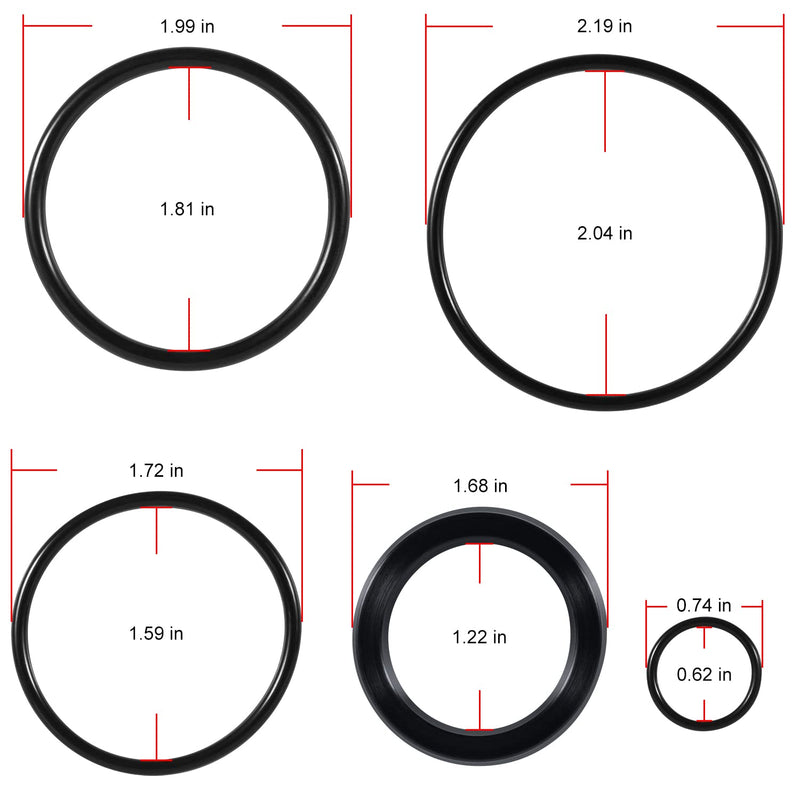 [Australia - AusPower] - 6803329/7137769 Hydraulic Lift Cylinder Seals Kit Fits for Bobcat 444, 500, 520, 530, 533, 540, 542B, 643, 731, 743 etc 