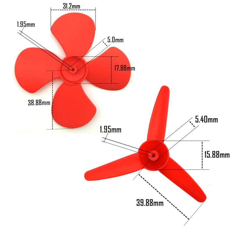 [Australia - AusPower] - EUDAX 6 set Rectangular Mini Electric 1.5-3V 24000RPM DC Motor with 84 Pcs Plastic Gears,Electronic wire, 2 x AA Battery Holder ,Boat Rocker Switch,Shaft Propeller for DIY Science Projects 