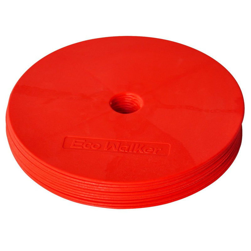 [Australia - AusPower] - Eco Walker Flat Cones Spot Markers Soccer Basketball Sports Speed Agility Training (Set of 10) GREEN 