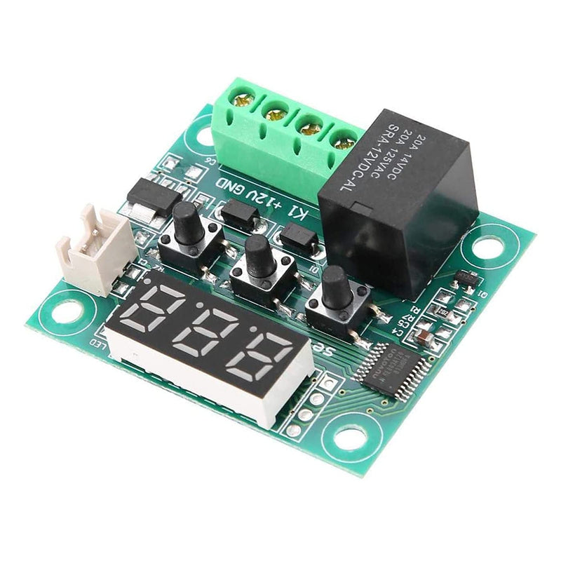 [Australia - AusPower] - W1209 12V DC Digital Temperature Controller Board Micro Digital Thermostat -50-110°C Electronic Temperature Cool Temp Control Module Switch with 10A One-Channel Relay and Waterproof with LED Display 