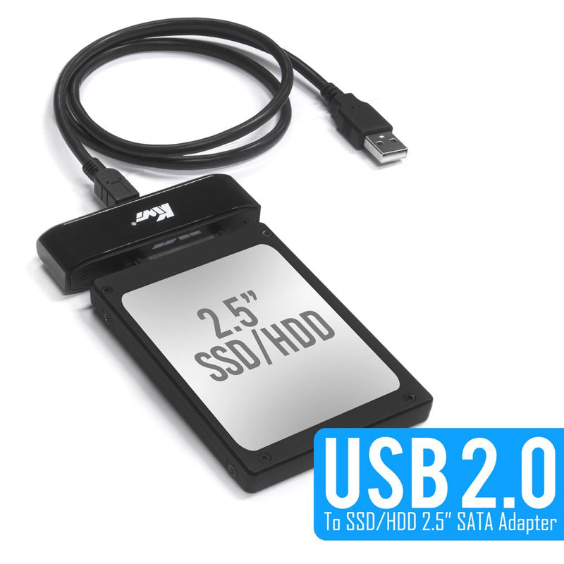 [Australia - AusPower] - Kingwin USB 2.0 to SSD/SATA Adapter for 2.5 Inch Hard Drives. Support all 2.5” SSD & SATA Types Of Drives. Hot Plug and Play.Perfect Solution for Easily Access, Back Up Your Data & Transfer Your Files USB 2.0 w/GoFlex 
