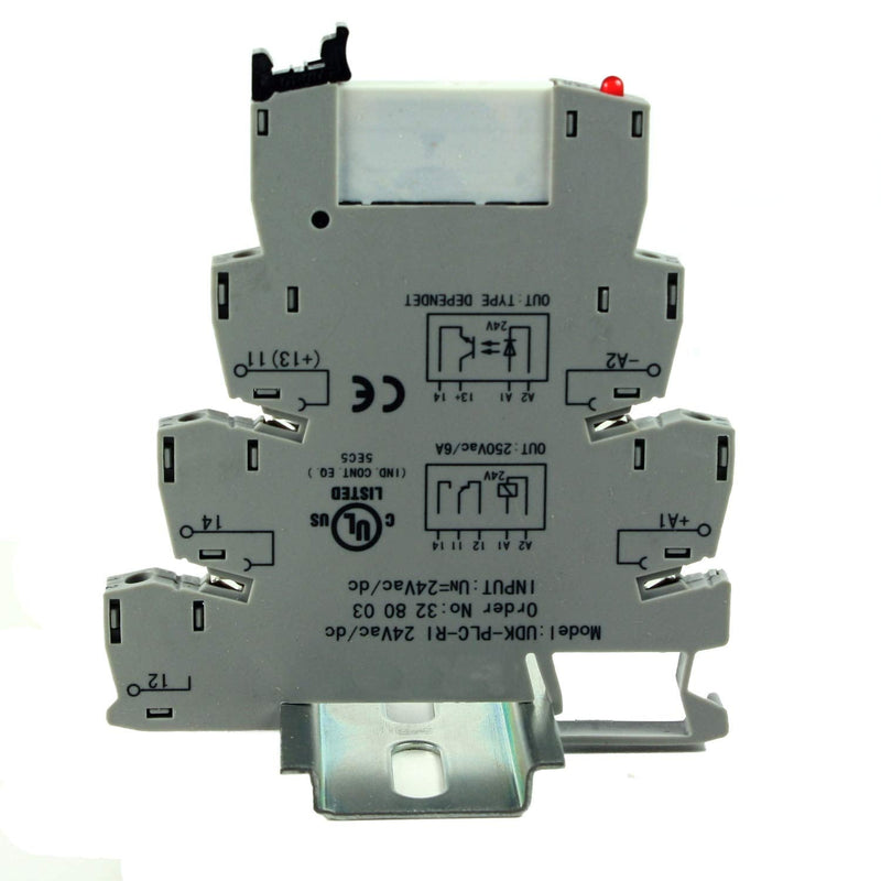 [Australia - AusPower] - Automation Systems Interconnect ASI ASI328003 24Vac/dc Pluggable SPDT Relay with DIN Rail Mount Screw Clamp Terminal Block Base, 6 amp, 250 VAC Rating, 24 VAC/DC Coil 