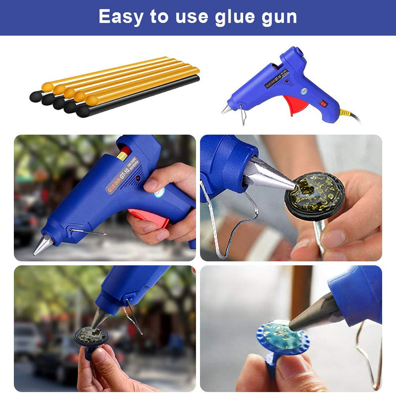 [Australia - AusPower] - Manelord Glue Gun - 100W Hot Glue Gun with 10Pcs High Adhesion Hot Glue Sticks for Car Dent Repair, Home Improvement, Quick Daily Repair and DIY Small Craft Projects 