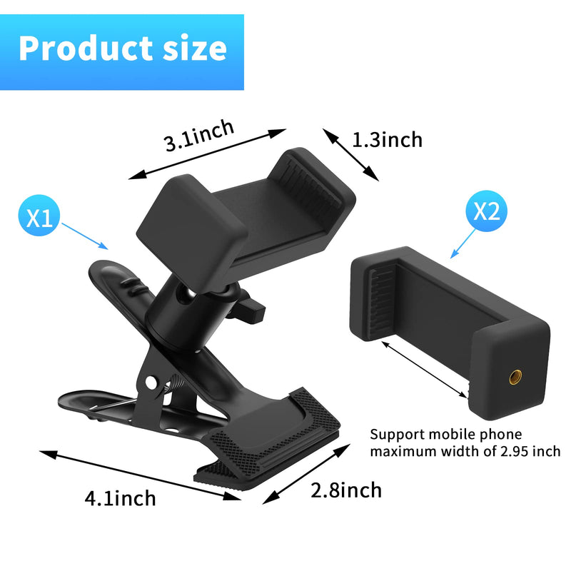 [Australia - AusPower] - VHIONER Rower Machine Phone Holder, Metal Rotating Phone Holder Made for Concept 2 Rowing PM5 Monitors 