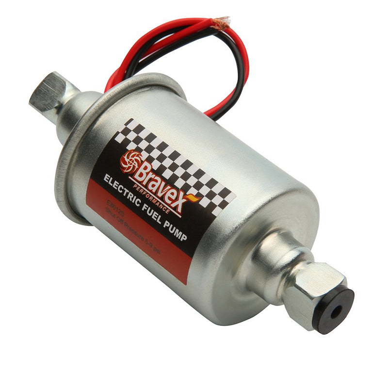 [Australia - AusPower] - Bravex E8012S Universal Electric Fuel Pump Low Pressure 5-9 PSI 12V w/Installation Kit E8012S(5-9 PSI) 