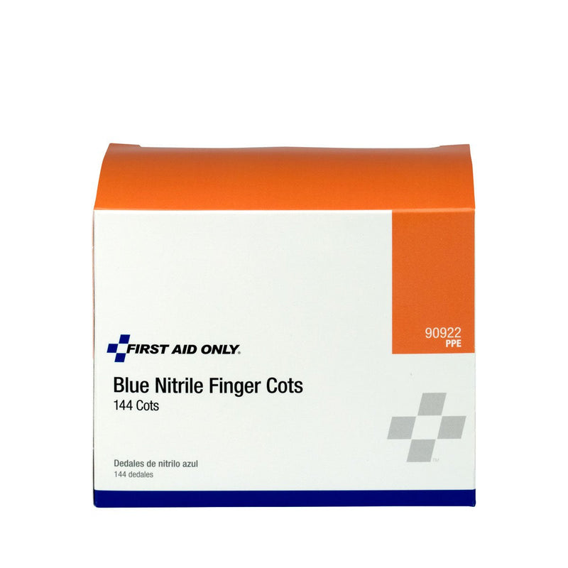 [Australia - AusPower] - First Aid Only Nitrile Finger Cots, 144 Piece Finger Protectors (90922) 